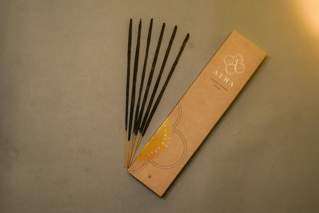 Sacred Sandal luxury incense sticks by Atha Fragrances