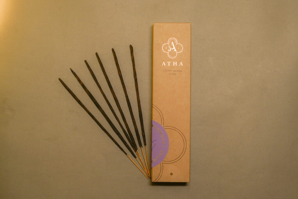 Atha Lavender Masala Incense Sticks Hand-Rolled with Pure Herbs