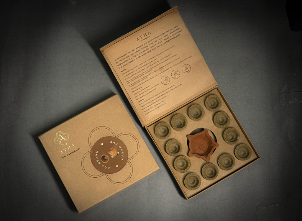 Atha's Havan Sambrani Cups – Natural Air Purification and Aromatic Experience