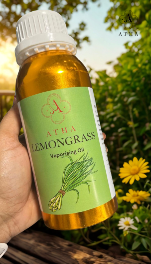 Lemongrass vaporising oil for refreshing large rooms